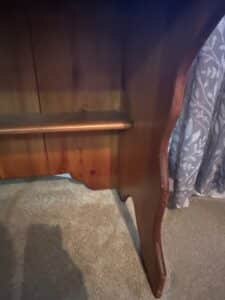 Vintage-Pine-Writing-Desk-with-Hutch-third-image