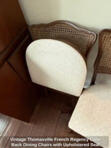 Vintage-Thomasville-French-Regency-Cane-Back-Dining-Chairs-with-Upholstered-Seat-Set-of-