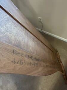 Vintage-Wooden-Headboard-and-Footboard-Set-with-Queen-Size-Mattress-and-Box-Spring-third-image