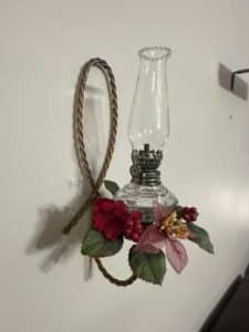 Wall-Mounted-Oil-Lamp-with-Floral-Embellishments