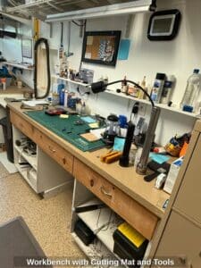 Workbench-with-Cutting-Mat-and-Tools