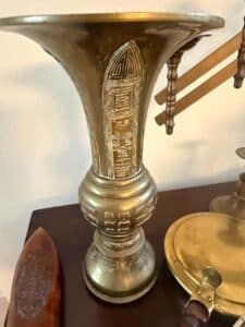 Antique-Chinese-Bronze-Gu-Vase-with-Archaic-Motifs