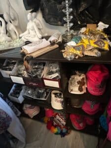 Assorted-Decorative-Hats-and-Figurines