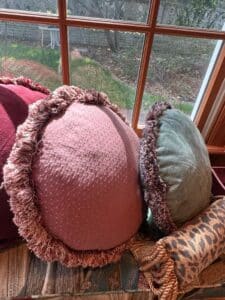 Assorted-Decorative-Throw-Pillows-with-Floral-Tassel-and-Geometric-Designs-fifth-image