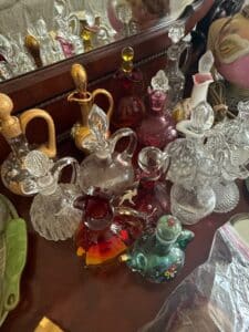 Assorted-Vintage-Perfume-Bottles-and-Cruets