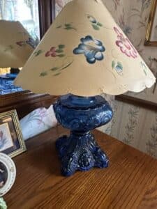 Cobalt-Blue-Glass-Lincoln-Drape-Oil-Lamp