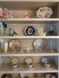 Collection-of-Decorative-Porcelain-and-Crystal-Items-including-Dresden-Lace-and-R.S.-Prussia-style-pieces
