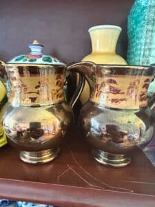 Copper-Lustreware-Pitcher-Set