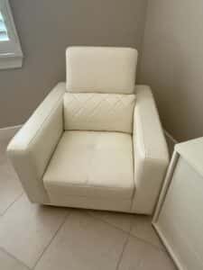 Cream-Leather-Armchair-with-Quilted-Accent-Pillow