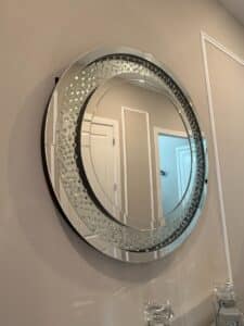 Crushed-Diamond-Round-Wall-Mirror-with-Beveled-Edge