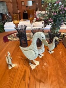 Decorative-Metal-Duck-Figurines-Set