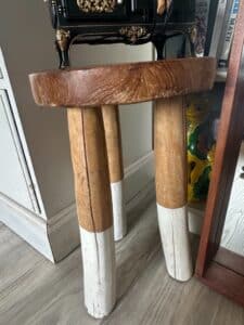Dip-Dyed-Rustic-Wooden-Stool