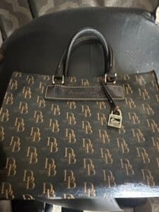Dooney-Bourke-All-Weather-Leather-Monogram-Satchel