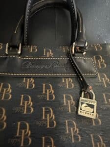 Dooney-Bourke-All-Weather-Leather-Monogram-Satchel-second-image