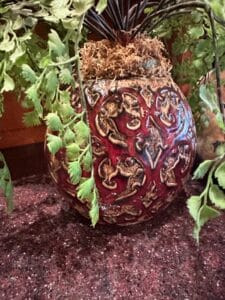 Embossed-Ceramic-Planter-Pot