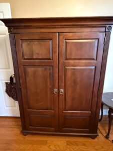 Ethan-Allen-British-Classics-Dark-Wood-Armoire-Wardrobe
