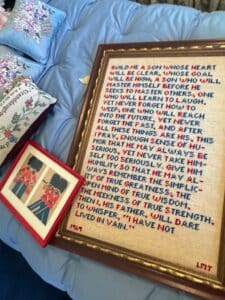 Framed-Build-Me-a-Son-Prayer-Cross-Stitch-Sampler-dated