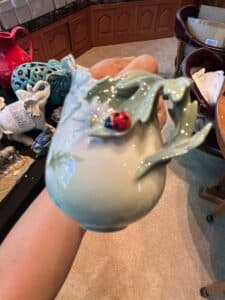 Franz-Collection-Porcelain-Pitcher-with-Ladybug-and-Daisies-second-image