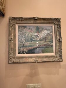 Impressionistic-Landscape-Painting-in-Ornate-Frame