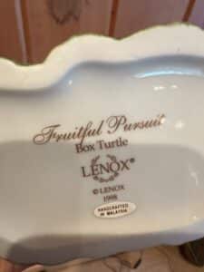Lenox-Fruitful-Pursuit-Box-Turtle-Figurine-second-image