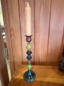 Mid-Century-Modern-Ceramic-Taper-Candlestick-Holder