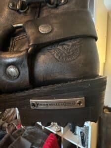 Milwaukee-Leather-Womens-Black-Leather-Harness-Motorcycle-Boots-third-image