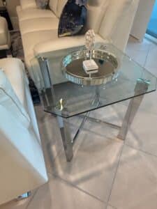 Modern-Chrome-and-Glass-Octagonal-End-Table