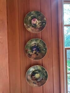 Rochard-Limoges-France-Decorative-Plates-with-Fruit-Motif-Set-of-
