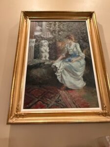 Victorian-Lady-with-Dog-Oil-Painting-by-N.-Siebel