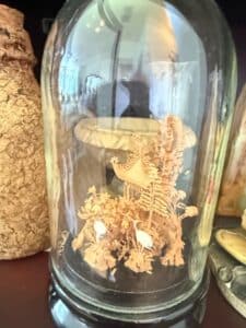 Vintage-Chinese-Cork-Carving-Diorama-with-Pagoda-and-Cranes