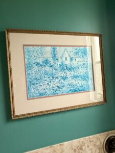 Watercolor-House-and-Garden-Painting-by-L.-Beaumont