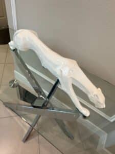 White-Ceramic-Panther-Sculpture-Abstract-Geometric-Style