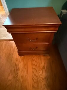 Wooden-Nightstand-with-Two-Drawers