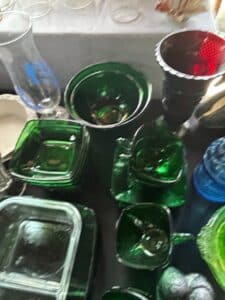 Anchor-Hocking-Forest-Green-Charm-Glassware-Set