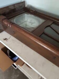 Antique-Wooden-Mantel-Clock