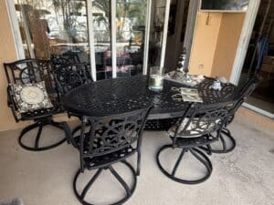 Cast-Aluminum-Outdoor-Dining-Set-with-Swivel-Chairs-1