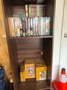 Collection-of-VHS-Tapes-and-Movie-Sleeves