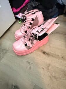Demonia-Shaker-Pink-Platform-Boots-with-Wings-1
