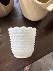 Fire-King-Hobnail-Milk-Glass-Planter-Vase