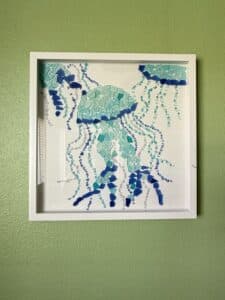 Framed-Sea-Glass-Jellyfish-Mosaic-Art-1