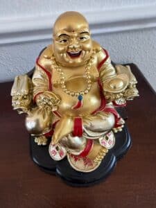 Golden-Laughing-Buddha-Statue-with-Money-Bag-and-Dragon-Arm-Rests-1