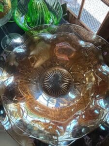 Iris-and-Herringbone-Carnival-Glass-Bowl