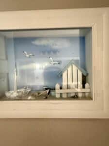 Nautical-Beach-Scene-Shadow-Box-with-Sailboat-and-Beach-Hut-1