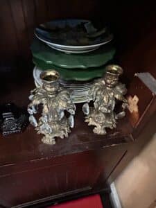 Ornate-Gilt-Metal-and-Crystal-Cherub-Candlesticks