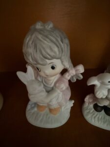 Precious-Moments-Porcelain-Figurine-of-a-Girl-Holding-a-Bunny
