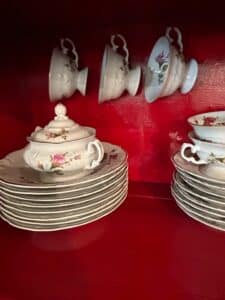 Rosenthal-Pompadour-Moss-Rose-Porcelain-Tea-Set
