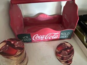 Vintage-Coca-Cola-Napkin-Holder-Caddy-with-Coasters