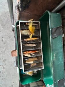 Vintage-Fishing-Lure-Collection-in-UMCO-Tackle-Box