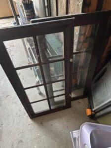 Vintage-Wooden-Window-Frame-with-Leaded-Glass-Panes