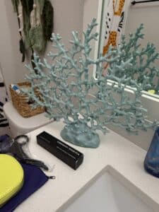 Blue-Resin-Coral-Sculpture-with-Integrated-Base